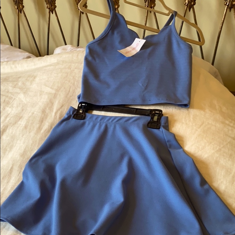 Matching top and skirt